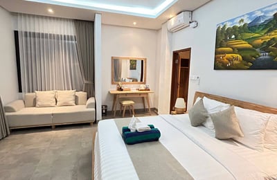 Rental of a new villa with jungle and rice field views, Ubud, Indonesia